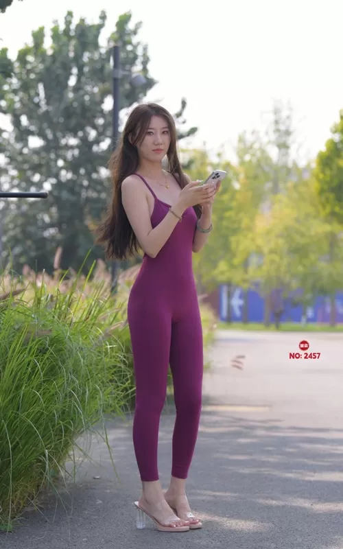 버건디 전신 레깅스